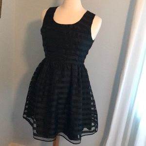 Cute black fit and flare dress